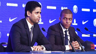 kylian Mbappé et Al Khelaïfi (PSG)