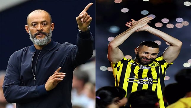 karim benzema et nuno espirito santo (trendsports360)