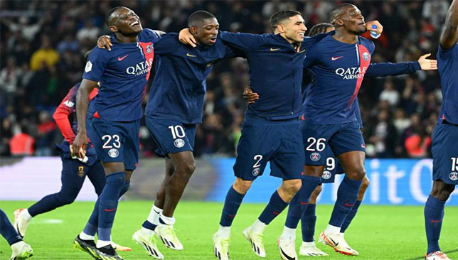 Dembélé Achraf hakimi Kolo Muani Kurzawa PSG