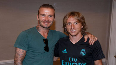 Luka Modric David Beckham (Real Madrid)