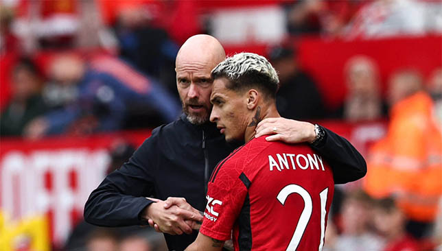 Erik Ten Hag et Antony (Getty)