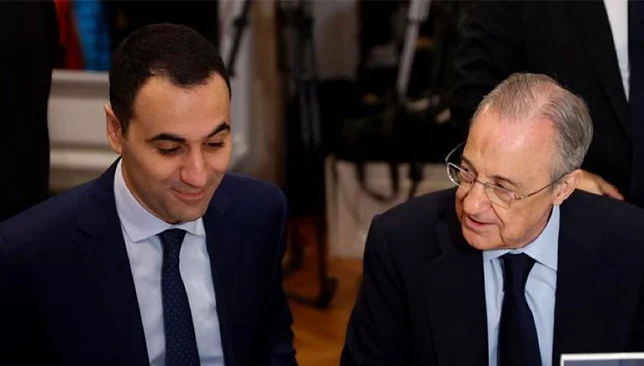 Anas Laghrari et Florentino Pérez