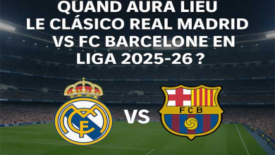 Image illustrant les dates du Clasico le Real Madrid - FC Barcelone pour la saison 2025-2026