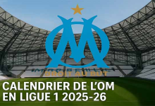 Calendrier des matchs de l’OM 2025-26 Stade Vélodrome