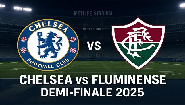 Match Chelsea vs Fluminense au MetLife Stadium – Demi-finale de la Coupe du Monde des Clubs 2025