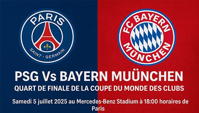 PSG Vs Bayern Munich Coupe du Monde des Clubs