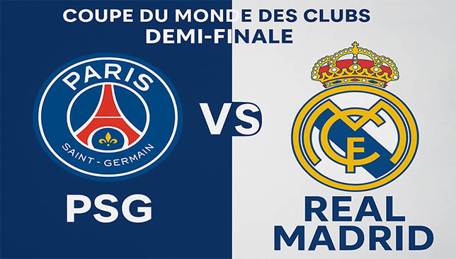 Real Madrid vs PSG Coupe du Monde des Clubs