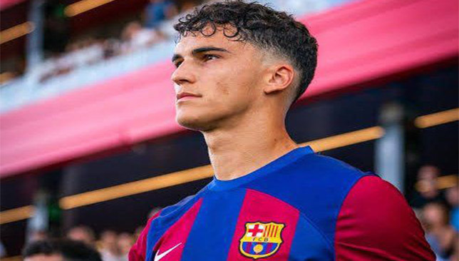 Álvaro Cortés, défenseur central du Barça Atlètic