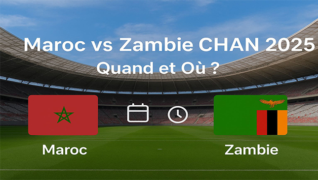 Maroc vs Zambie CHAN 2025