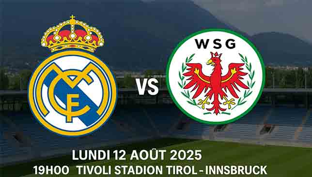Real Madrid vs Tirol : quand et où regarder le match de pré-saison 2025