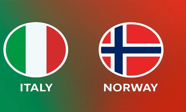 Italie – Norvège, match des qualifications Coupe du monde 2026