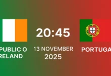 Où voir Irlande – Portugal en direct (13 novembre 2025)