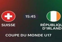 Suisse U17 – Irlande U17 : où voir le match en direct aujourd’hui ?