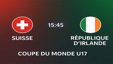 Suisse U17 – Irlande U17 : où voir le match en direct aujourd’hui ?