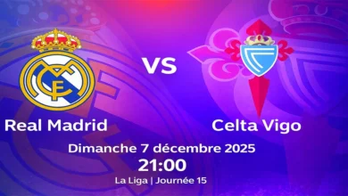 Real Madrid – Celta Vigo TV et Streaming