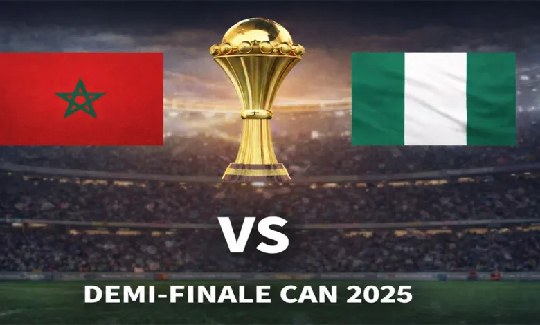 Maroc Nigeria Demi Finale CAN 2025 TV Streaming