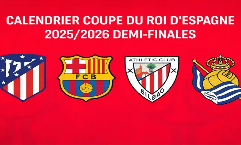 Calendrier coupe du roi d’Espagne 2025/2026 demi-finales