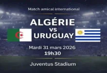 Algérie Uruguay en direct chaînes tv streaming