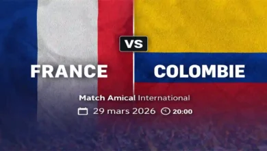 France – Colombie chaîne tv streaming