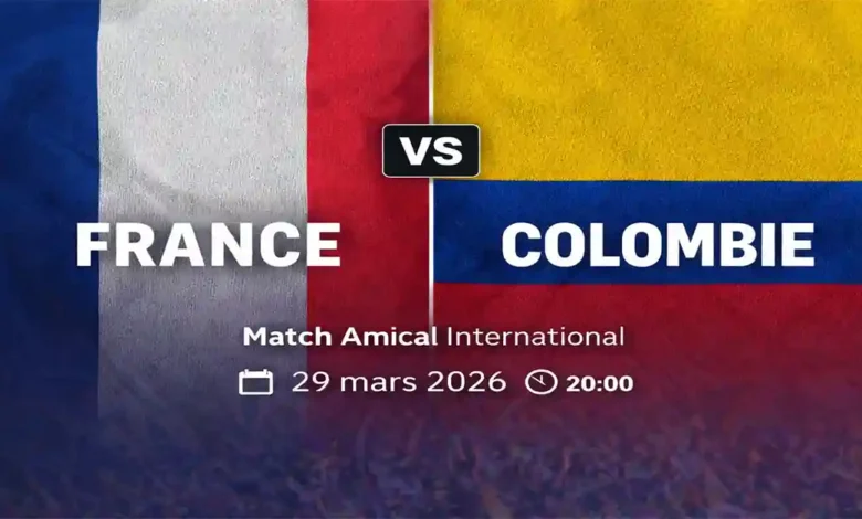 France – Colombie chaîne tv streaming