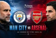 Arsenal et Manchester City Premier League 2025-2026