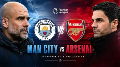 Arsenal et Manchester City Premier League 2025-2026