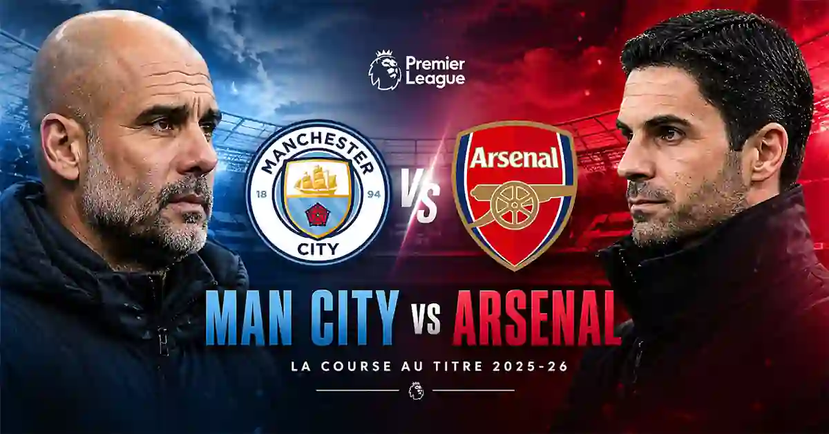 Arsenal et Manchester City Premier League 2025-2026