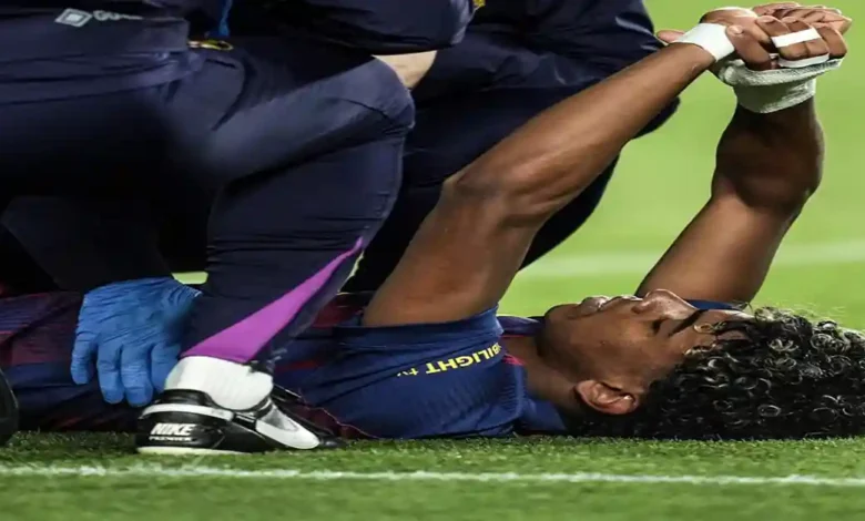 Blessure de Lamine Yamal Fc Barcelone