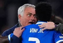 José mourinho et Vinicius Junior