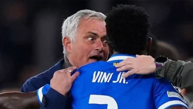 José mourinho et Vinicius Junior